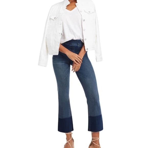 SPANX Denim - SPANX Women's Cropped Flare Denim Jeans Medium Wash S/P